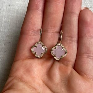J.Crew pink diamond earrings!